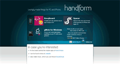 Desktop Screenshot of handform.net
