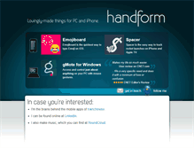 Tablet Screenshot of handform.net